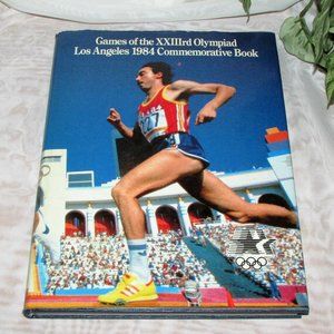 1984 GAMES OF THE XXIII rd OLYMPIAD Los Angeles Olympics Vintage Used Book